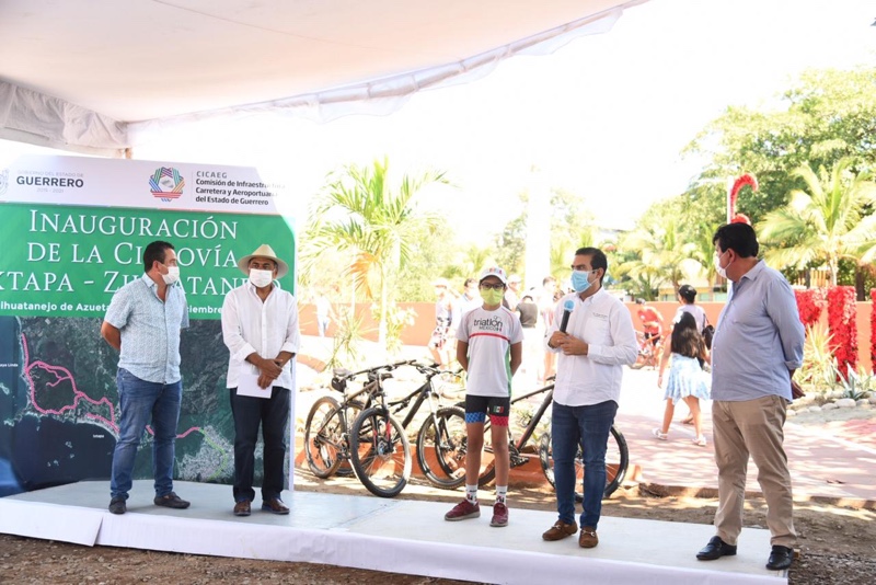 HAF y JSA Inauguran ciclovía de Ixtapa Zihuatanejo