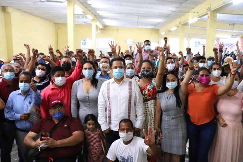 Reiteran morenistas de San Jerónimo respaldo a Pablo Amílcar Sandoval
