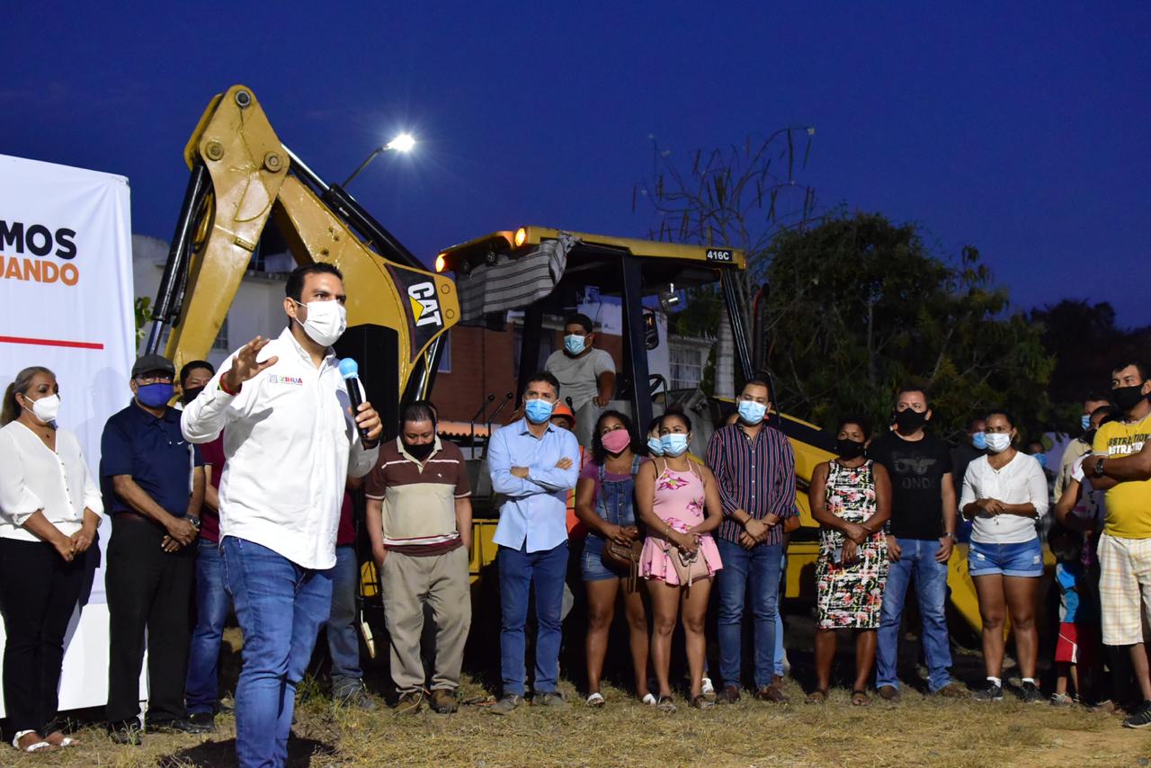 Presidente Jorge Sánchez da inicio con la construcción de más espacios deportivos en colonias y fraccionamientos.
