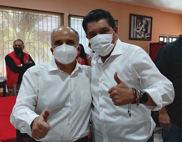 Presente Manuel Añorve en toma de protesta de Mario Moreno como candidato de la alianza PRI-PRD