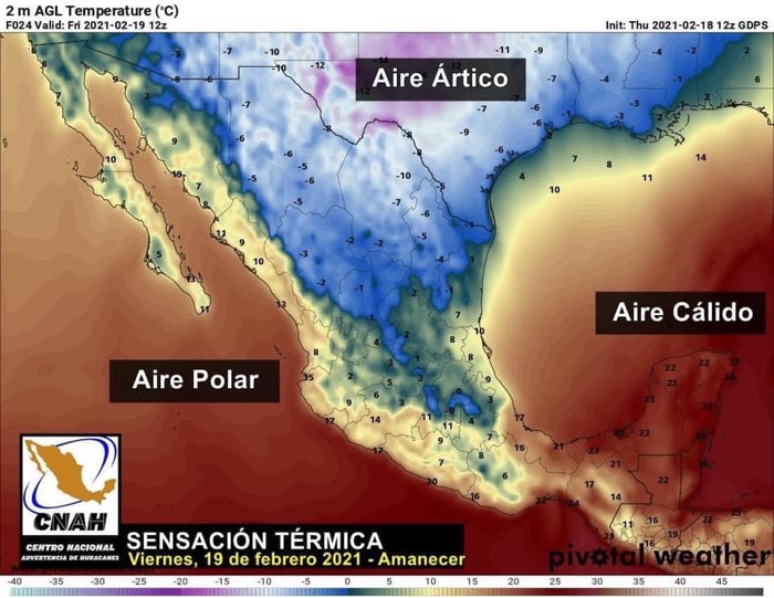 AIRE ÁRTICO PROVOCARÁ INTENSO FRÍO ESTÁ NOCHE
