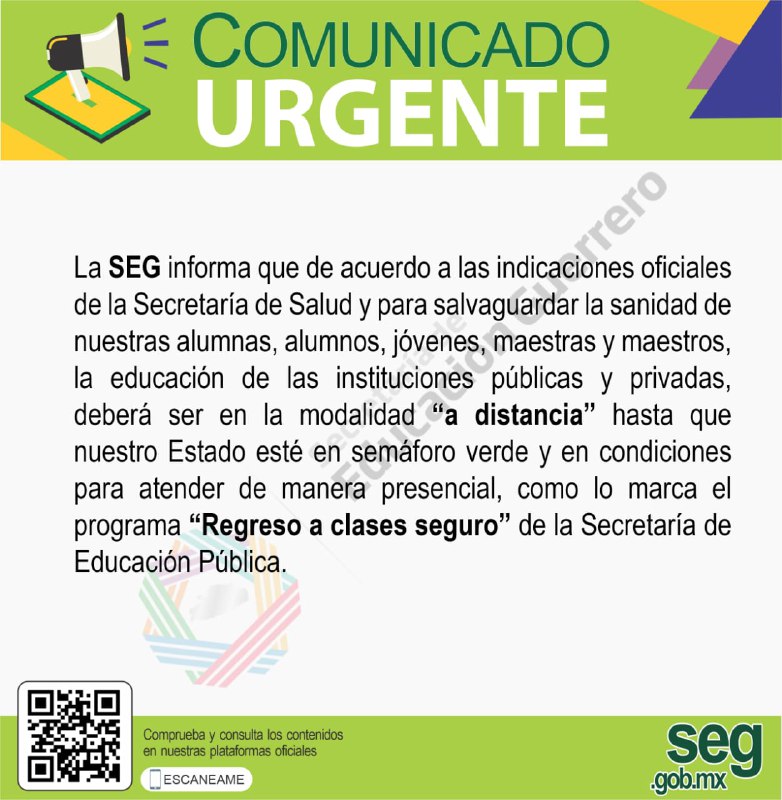 Escuelas privadas no han pronunciado reanudación de clases presenciales