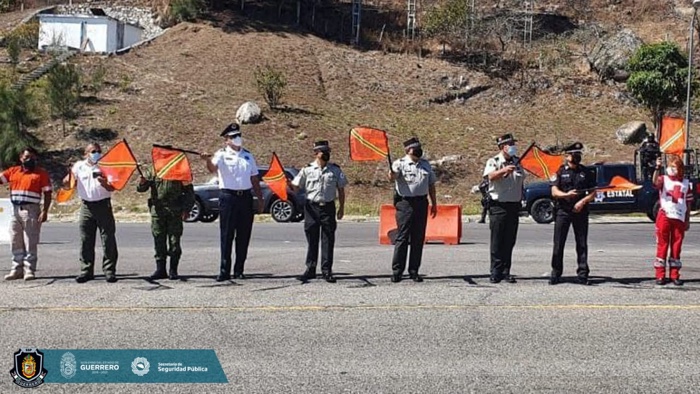 Dan Banderazo de inicio del Operativo de Seguridad Semana Santa 2021 en Guerrero