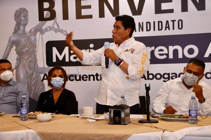 Asume Mario Moreno compromiso de modernizar  el  Poder Judicial