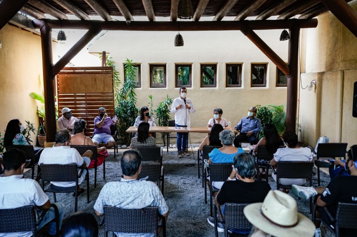 Colonos de La Madera recibe propuestas en materia de seguridad de Jorge Sánchez
