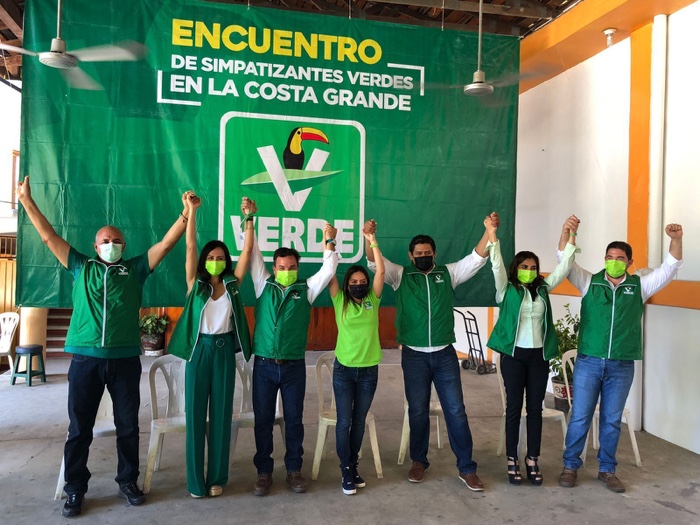 Respalda dirigente nacional Karen Castrejon a los candidatos verdes en Costa Grande