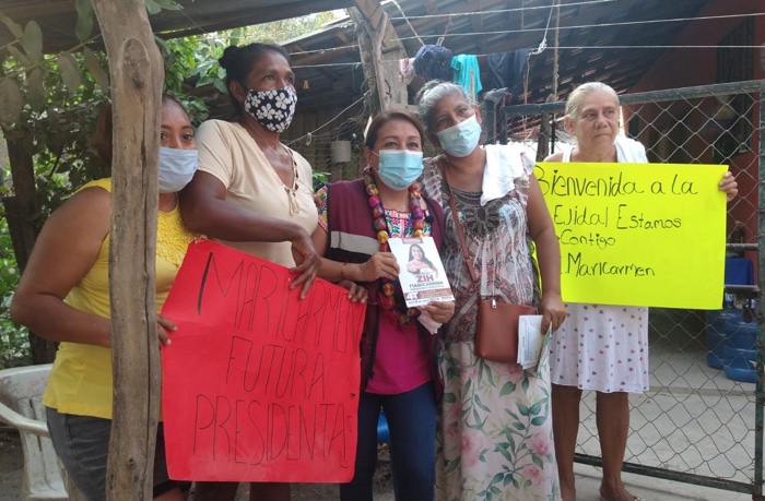 CON MORENA LLEGARÁ EL DESARROLLO A LOS HOGARES DE LOS QUE MENOS TIENEN EN ZIHUATANEJO