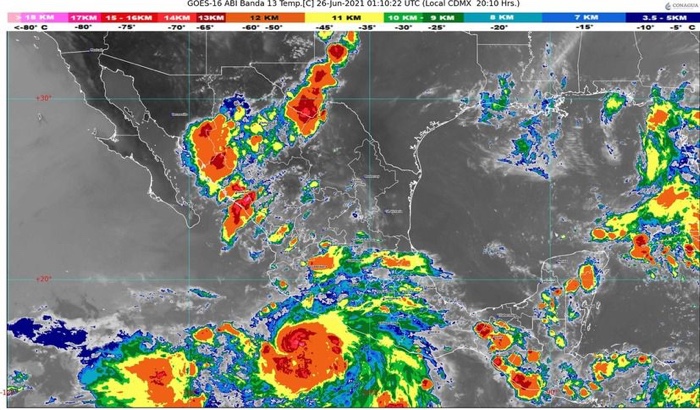 SE PREVÉN MÁS LLUVIAS DE VARIADA INTENSIDAD EN GUERRERO POR LA TORMENTA TROPICAL “ENRIQUE”