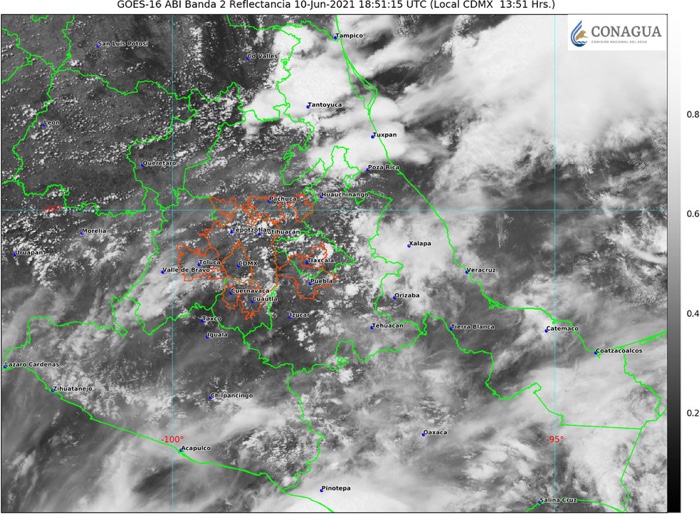 PROBABILIDAD DE LLUVIAS PARA LA TARDE Y NOCHE EN GUERRERO