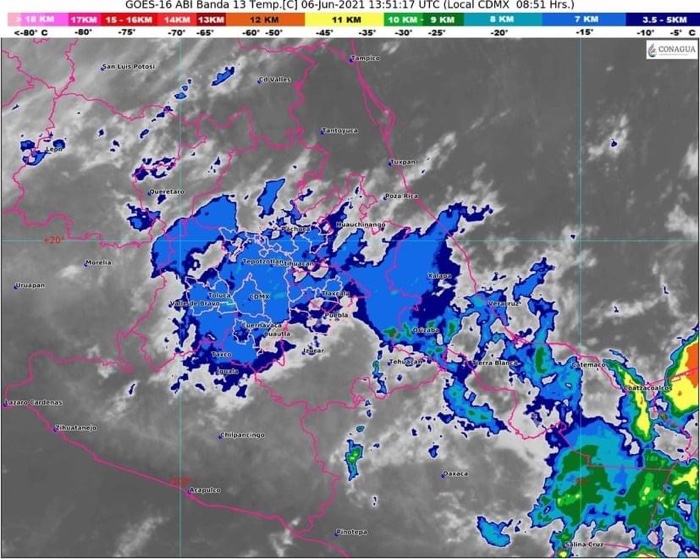 EN LAS PRÓXIMAS HORAS SE PREVÉN LLUVIAS AISLADAS EN EL ESTADO DE GUERRERO