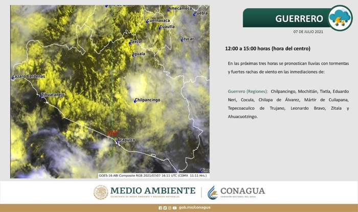 ONDA TROPICAL 08 PROVOCARÁ LLUVIAS EN GUERRERO