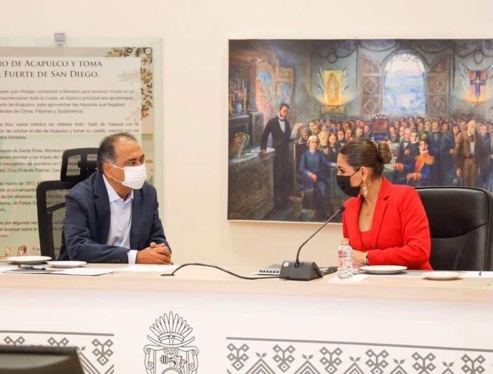Desarrollan Evelyn Salgado y Héctor Astudillo quinta reunión de trabajo previo a la Entrega-Recepción
