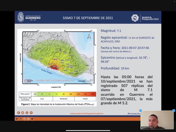 Acelerar declaratoria de emergencia por sismo, pide Gobernador