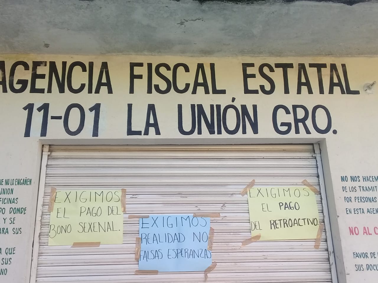 Continúan toma de finanzas y Poder Judicial en La Unión