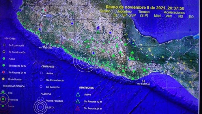 Se reporta sismo 4.1 con epicentro en Acapulco