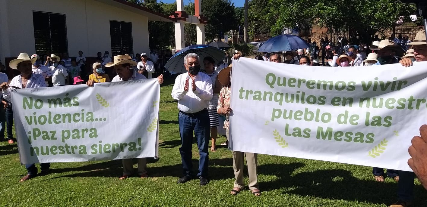 Habitantes piden paz en los poblados de la Sierra de Guerrero