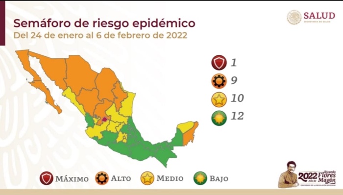 Guerrero continuará en semáforo color verde del 24 al 6 de febrero