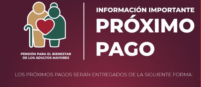 Programan primer pago del año de pensión para Adultos Mayores