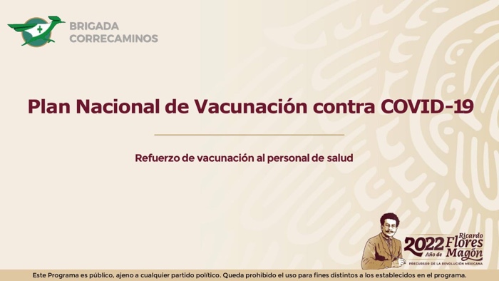 Anuncian jornada de vacunación para refuerzo a a personas de 40 a 59 años y personal de salud