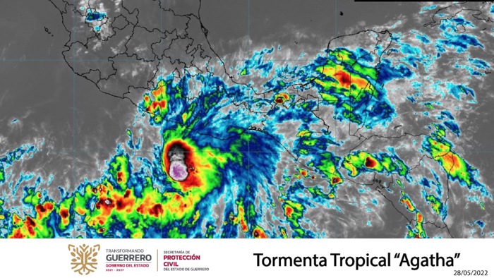 TORMENTA TROPICAL AGATHA SEGUIRÁ GENERANDO LLUVIAS EN GUERRERO