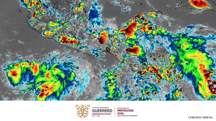 SE DESARROLLA ZONA DE BAJA PRESIÓN FRENTE A LAS COSTAS DE GUERRERO