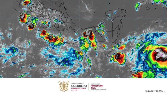 LLUVIAS FUERTES PARA LAS PRÓXIMAS HORAS EN GUERRERO