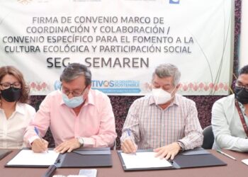 Firman convenio la SEG y SEMAREN para promover la cultura del cuidado del medio ambiente