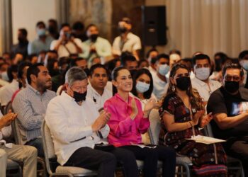 Gobernadora llama a unidad y alaga a Sheinbaum en Chilpancingo,