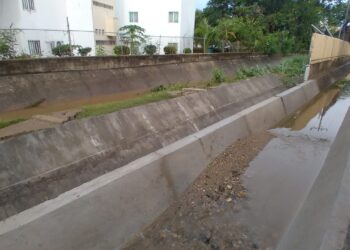Lluvia colapsa barda en Flamingos Ixtapa