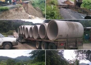 Se abre socavón en carretera a Vallecitos, impide circulación en la Altamirano-Zihuatanejo