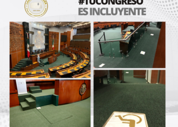 REHABILITA ESPACIOS  CONGRESO DEL ESTADO PARA ACCESO DE PERSONAS CON DISCAPACIDAD