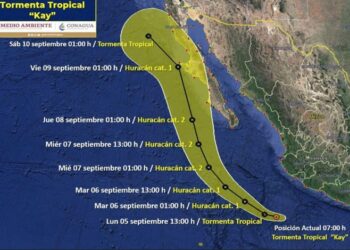 TORMENTA TROPICAL “KAY” SE ALEJA DE GUERRERO