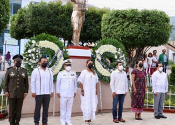 Conmemora la gobernadora Evelyn Salgado el 236 Aniversario del Natalicio del General Nicolás Bravo en Chichihualco