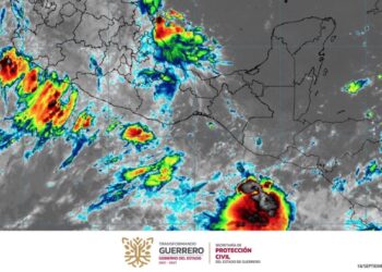 SPCGRO informa que continuarán registrándose lluvias de aisladas a intensas en Guerrero