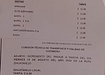 Mantienen quejas por incremento no autorizado a tarifa del transporte