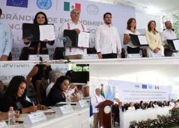 FIRMAN CONGRESO Y LA ONU EL MEMORÁNDUM PARA FORTALECER LAS LEYES CONTRA LA VIOLENCIA HACIA LAS MUJERES Y LAS NIÑAS, EN EL MARCO DE LA INICIATIVA SPOTLIGHT