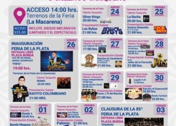 Del 26 de noviembre al 3 de diciembre se realizará la Feria Nacional de la Plata, en Taxco