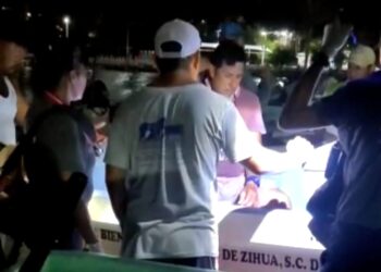 Se lesiona pescador al intentar varar su lancha en playa principal