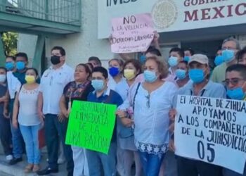 Paran labores trabajadores sindicalizados del sector salud en Costa Grande