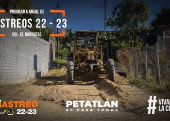 RASTREO DE CAMINOS RURALES, PRIORIDAD PARA JAVIER AGUILAR EN PETATLÁN