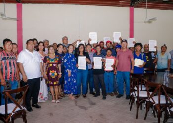 Entregan 30 terrenos en posadas del ayuntamiento de Petatlán