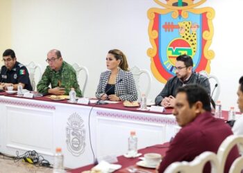 Afina Evelyn Salgado estrategia de seguridad con la Mesa de Coordinación para la Construcción de la Paz en Guerrero