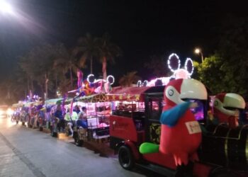 Por primera vez, el trenecito del Parque Pagagayo recorre la Costera para promover las actividades que se realizan
