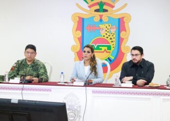 Reconoce Evelyn Salgado trabajo de las corporaciones de seguridad durante la sesión de la mesa de coordinación para la construcción de la paz