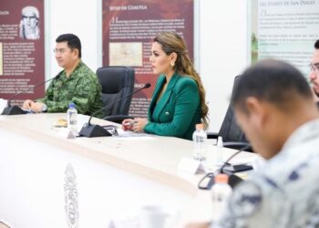 Da Evelyn Salgado seguimiento a los esfuerzos enfocados a mejorar la seguridad en la Mesa para la Construcción de la Paz en Guerrero