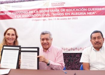 Firma la SEG y la Asociación Civil Niños en Alegría convenio para rehabilitación de espacios educativos