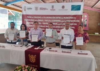 Firma SEMAREN y los municipios de Chilpancingo y Tixtla convenio de colaboración para la conformación del primer relleno sanitario intermunicipal