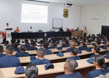 INAUGURA EL SECRETARIO DE SEGURIDAD PÚBLICA, EVELIO MÉNDEZ EL CURSO DE FORMACIÓN INICIAL PARA POLICÍA ESTATAL Y POLICÍA MUNICIPAL 2023