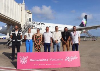 Llega nuevo vuelo de León al Aeropuerto Internacional de Acapulco