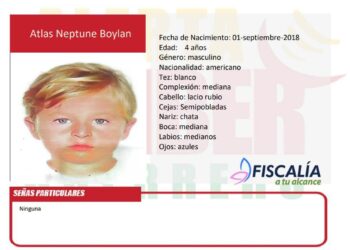 Desaparece niño norteamericano de 4 años en Zihuatanejo